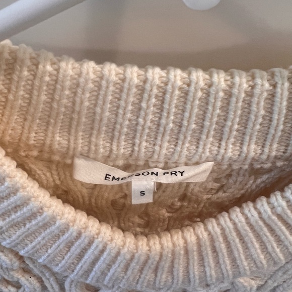 Cable Knit Cream Sweater - Picture 5 of 5